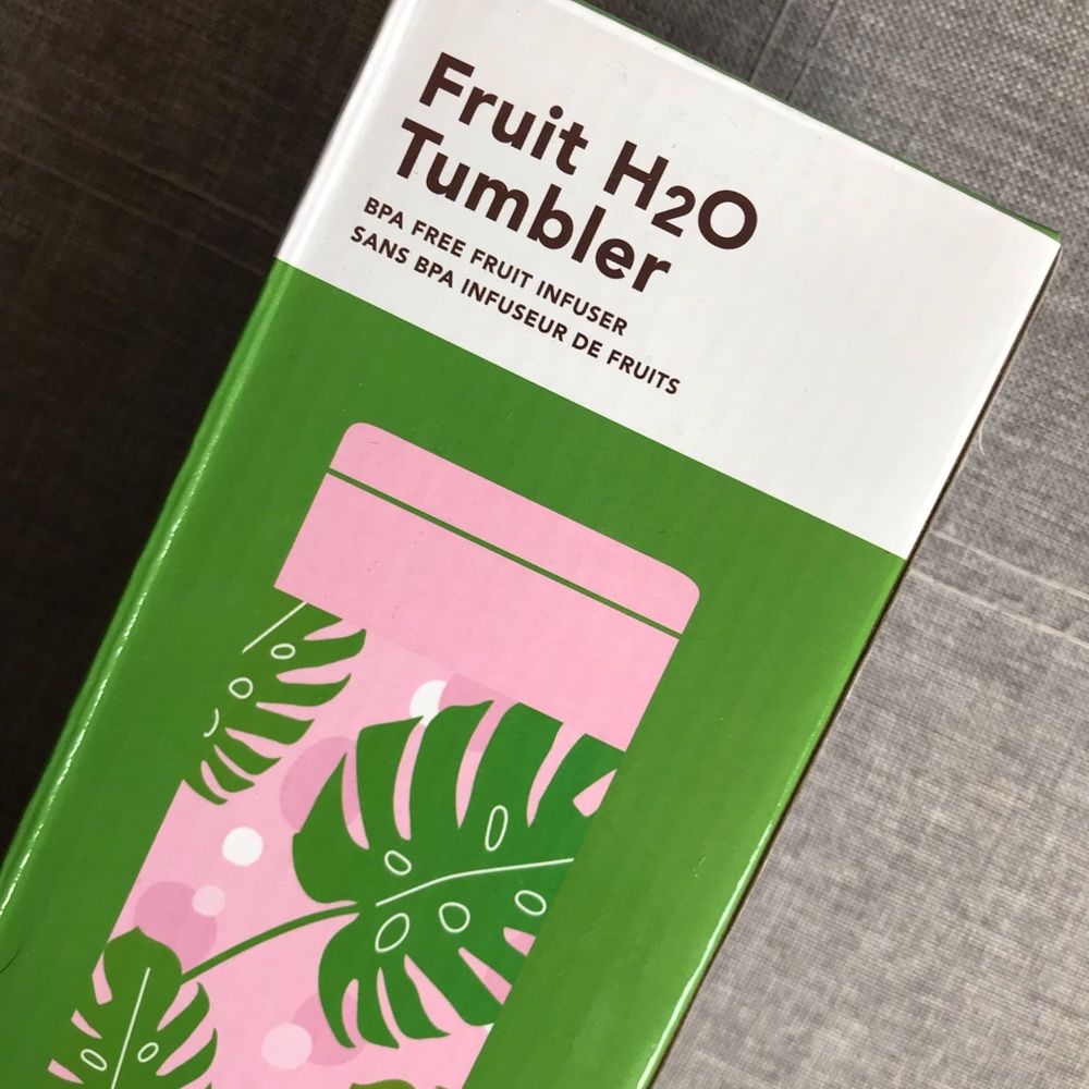 Fabfitfun Fruit H2O Tumbler Fruit Infuser 25 oz